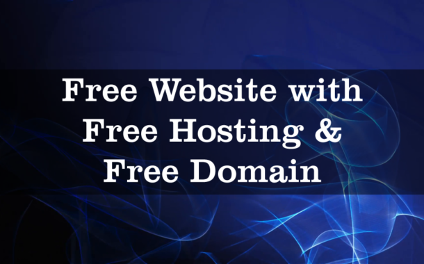 Free Website with Free Hosting & Free Domain